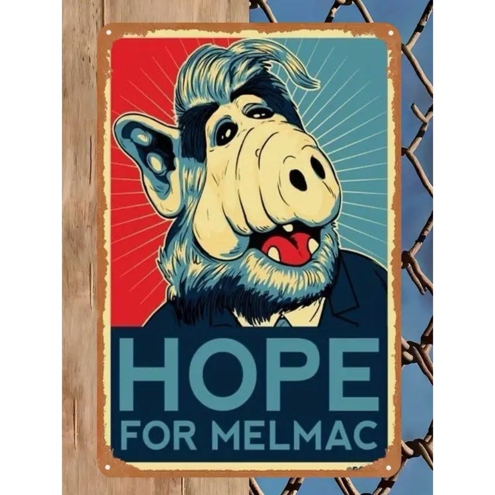 ALF 8 x 12 Metal Classic TV Show Poster Sign Bar Game Room Den Hope for Melmac